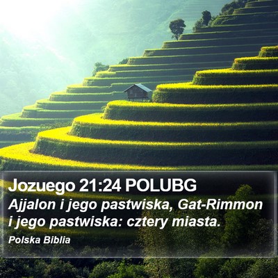 Jozuego 21:24 POLUBG Bible Verse Image