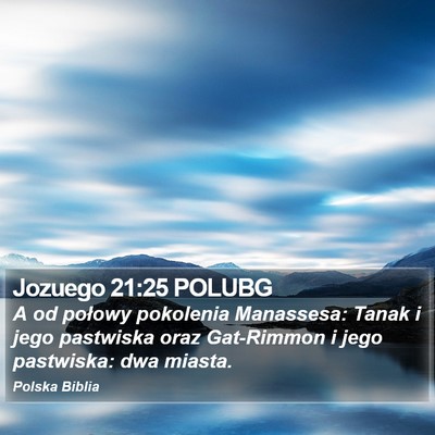 Jozuego 21:25 POLUBG Bible Verse Image