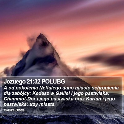Jozuego 21:32 POLUBG Bible Verse Image