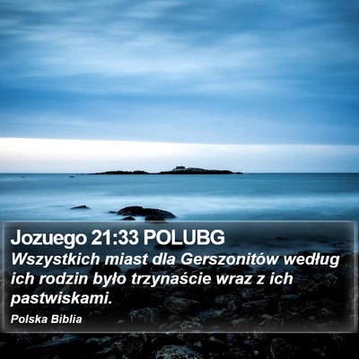 Jozuego 21:33 POLUBG Bible Verse Image