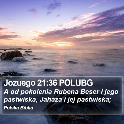 Jozuego 21:36 POLUBG Bible Verse Image