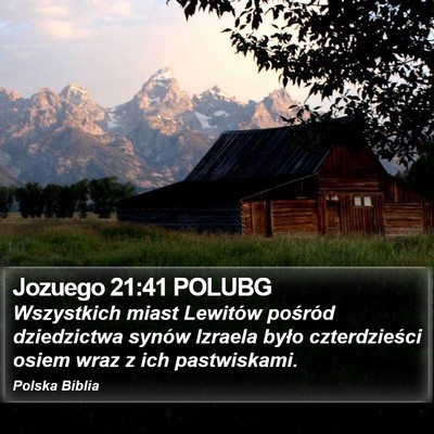 Jozuego 21:41 POLUBG Bible Verse Image
