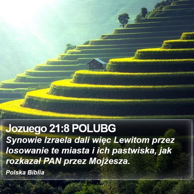Jozuego 21:8 POLUBG Bible Verse Image
