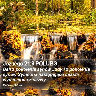 Jozuego 21:9 POLUBG Bible Verse Image