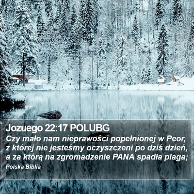 Jozuego 22:17 POLUBG Bible Verse Image
