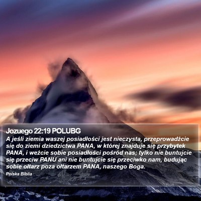 Jozuego 22:19 POLUBG Bible Verse Image