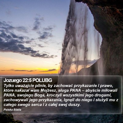 Jozuego 22:5 POLUBG Bible Verse Image