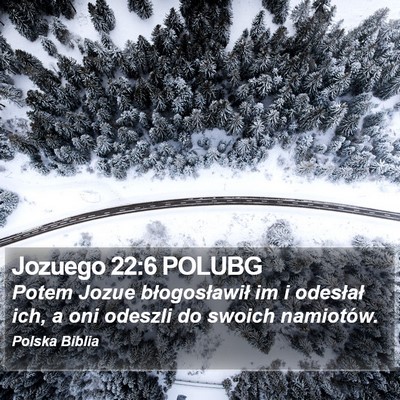 Jozuego 22:6 POLUBG Bible Verse Image