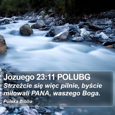 Jozuego 23:11 POLUBG Bible Verse Image
