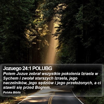 Jozuego 24:1 POLUBG Bible Verse Image