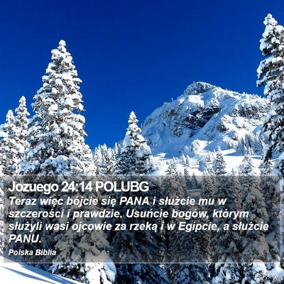 Jozuego 24:14 POLUBG Bible Verse Image