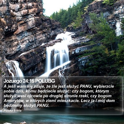 Jozuego 24:15 POLUBG Bible Verse Image