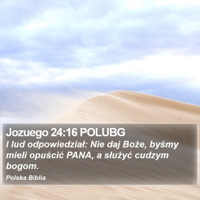 Jozuego 24:16 POLUBG Bible Verse Image
