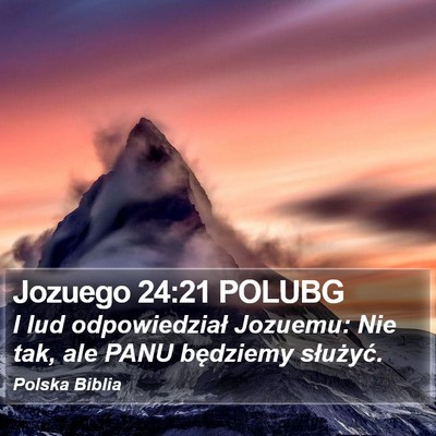 Jozuego 24:21 POLUBG Bible Verse Image