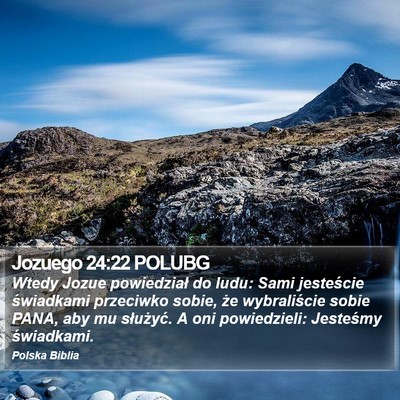 Jozuego 24:22 POLUBG Bible Verse Image