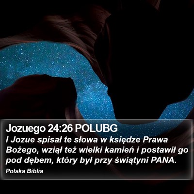 Jozuego 24:26 POLUBG Bible Verse Image
