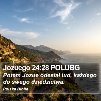 Jozuego 24:28 POLUBG Bible Verse Image