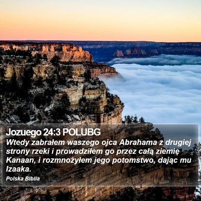 Jozuego 24:3 POLUBG Bible Verse Image
