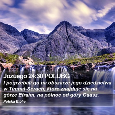 Jozuego 24:30 POLUBG Bible Verse Image