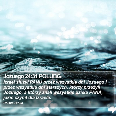 Jozuego 24:31 POLUBG Bible Verse Image