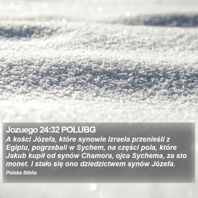 Jozuego 24:32 POLUBG Bible Verse Image