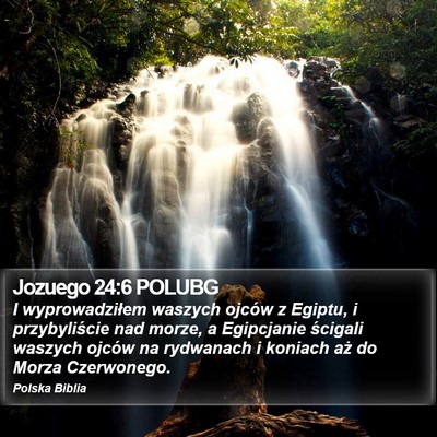 Jozuego 24:6 POLUBG Bible Verse Image