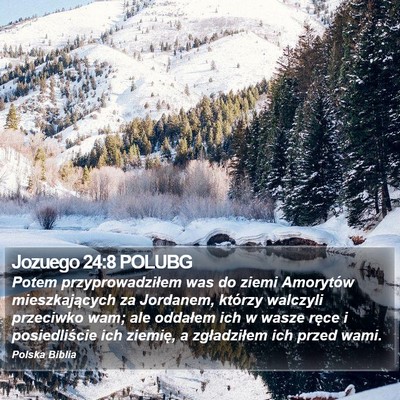 Jozuego 24:8 POLUBG Bible Verse Image