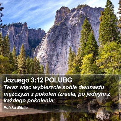 Jozuego 3:12 POLUBG Bible Verse Image