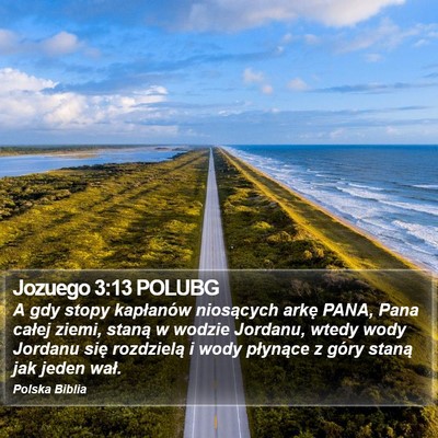 Jozuego 3:13 POLUBG Bible Verse Image