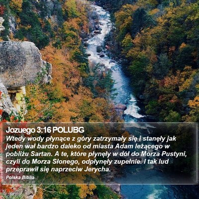 Jozuego 3:16 POLUBG Bible Verse Image