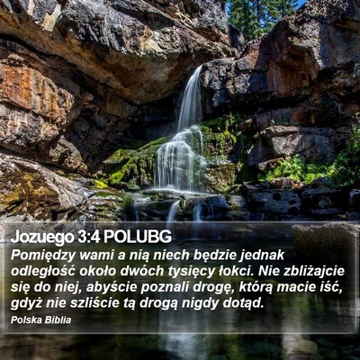 Jozuego 3:4 POLUBG Bible Verse Image