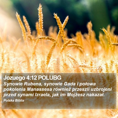 Jozuego 4:12 POLUBG Bible Verse Image