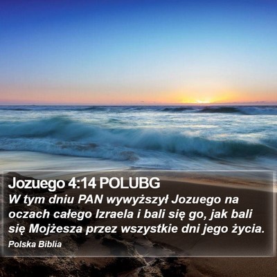 Jozuego 4:14 POLUBG Bible Verse Image