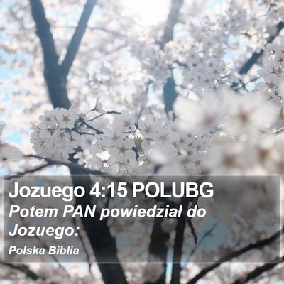 Jozuego 4:15 POLUBG Bible Verse Image
