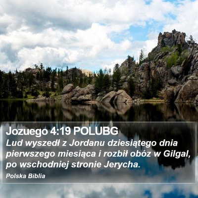 Jozuego 4:19 POLUBG Bible Verse Image