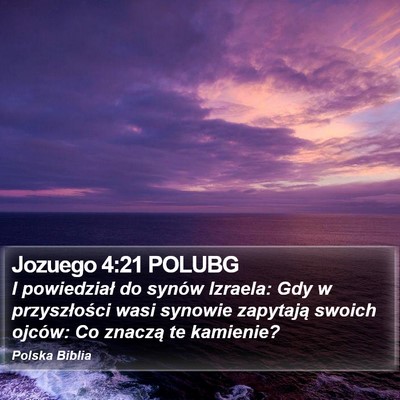 Jozuego 4:21 POLUBG Bible Verse Image