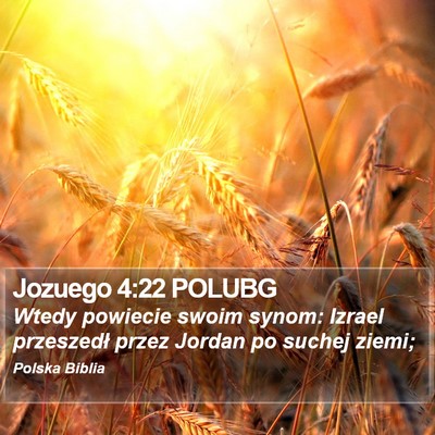 Jozuego 4:22 POLUBG Bible Verse Image