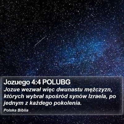 Jozuego 4:4 POLUBG Bible Verse Image