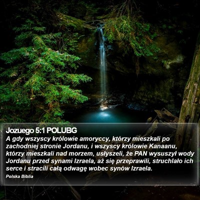 Jozuego 5:1 POLUBG Bible Verse Image
