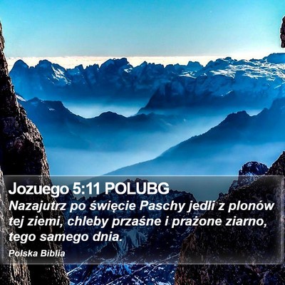 Jozuego 5:11 POLUBG Bible Verse Image