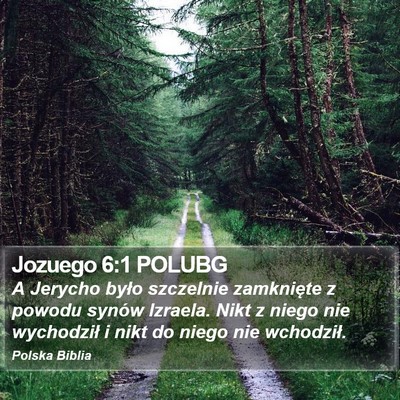 Jozuego 6:1 POLUBG Bible Verse Image