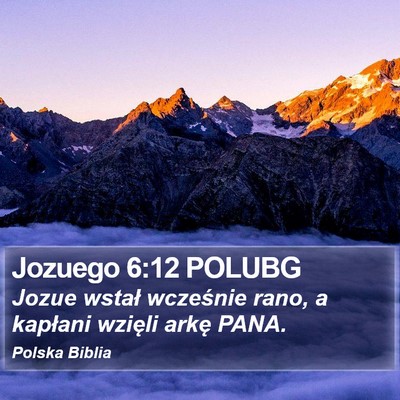 Jozuego 6:12 POLUBG Bible Verse Image