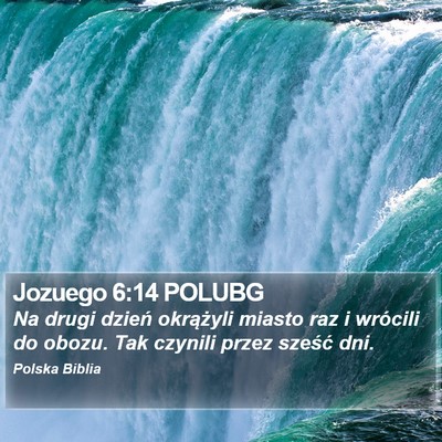 Jozuego 6:14 POLUBG Bible Verse Image