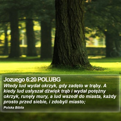 Jozuego 6:20 POLUBG Bible Verse Image