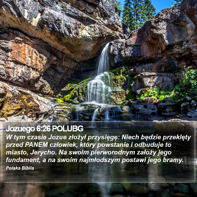Jozuego 6:26 POLUBG Bible Verse Image