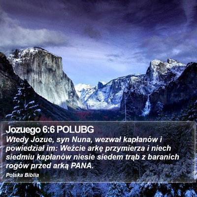 Jozuego 6:6 POLUBG Bible Verse Image