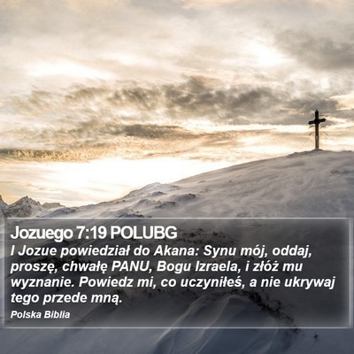 Jozuego 7:19 POLUBG Bible Verse Image