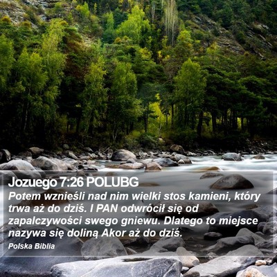 Jozuego 7:26 POLUBG Bible Verse Image
