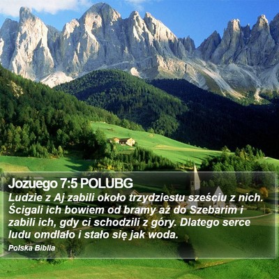 Jozuego 7:5 POLUBG Bible Verse Image
