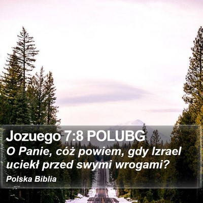 Jozuego 7:8 POLUBG Bible Verse Image